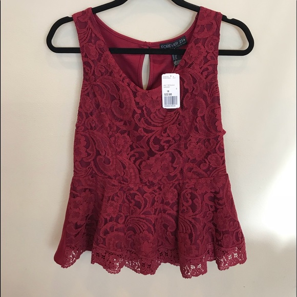 Forever 21 Tops - Woman’s lace sleeveless Shirt 1X